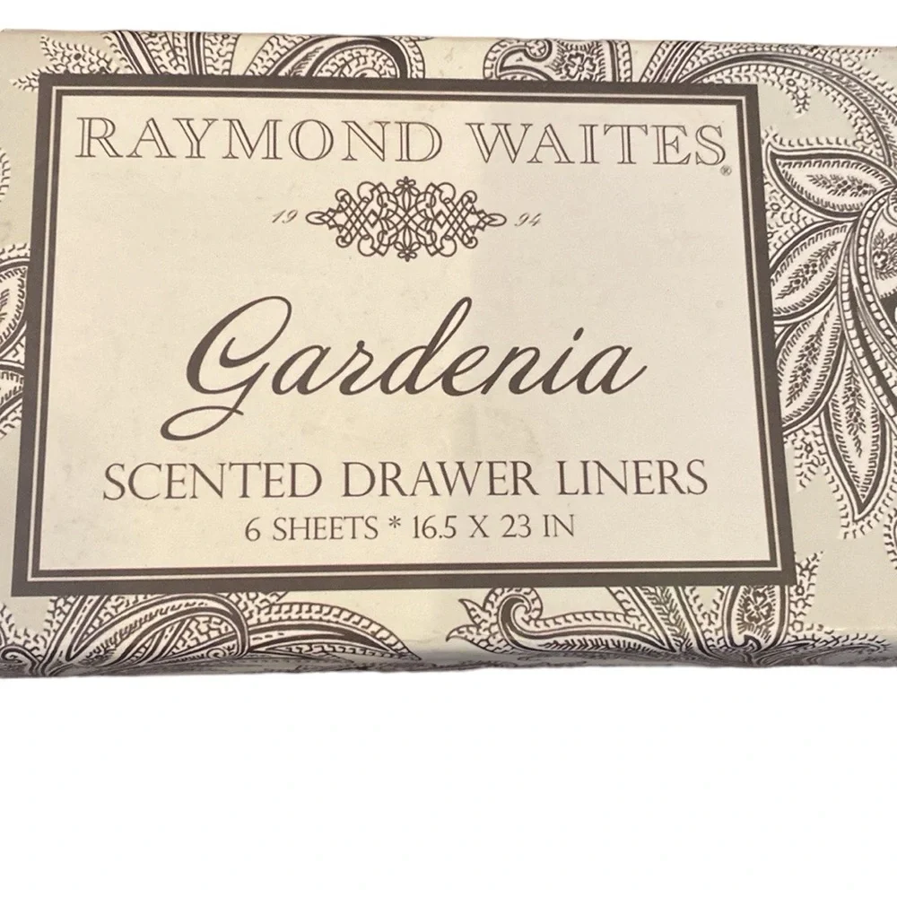 NWOT Raymond Waites Scented Drawer liners Fresh Linen Boho Paisley Print